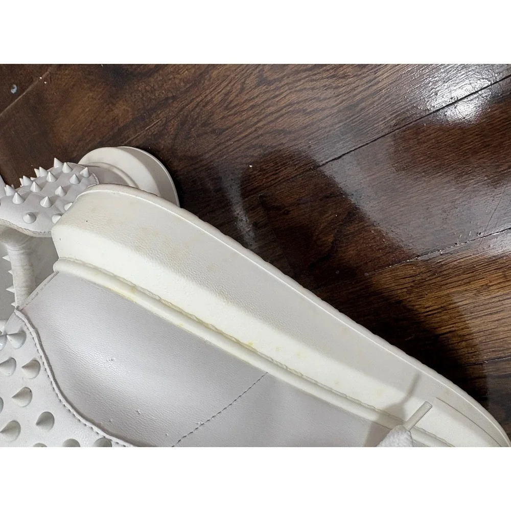 Steve Madden Mens Sz 10M Frosting White Spike Shoes